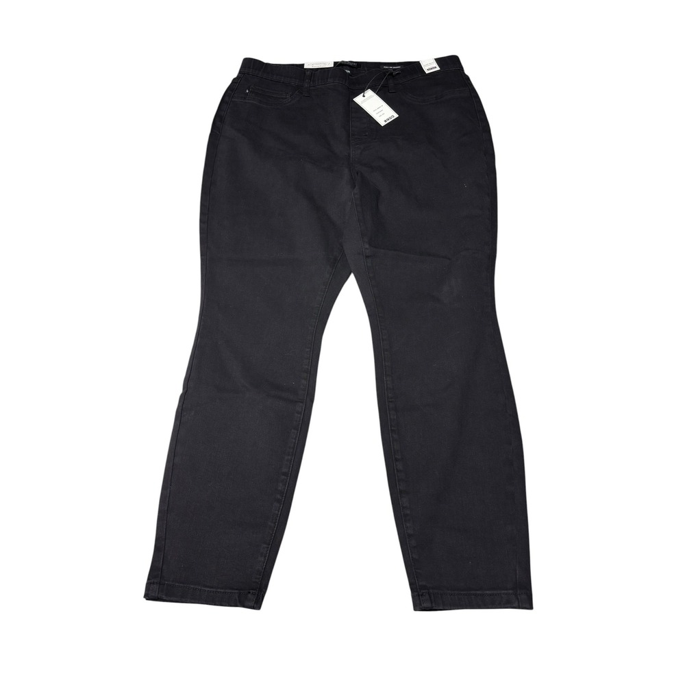 NWT Judy‎ Blue Black High Waist Pull On Skinny Jeans JB88581 Womens 20W W38L29